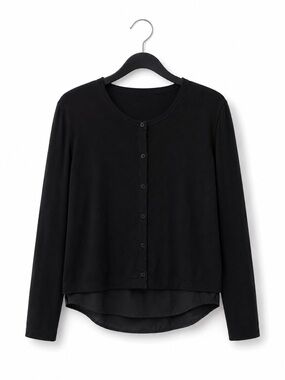 Penny Black Cardigan with shirt hem peek out